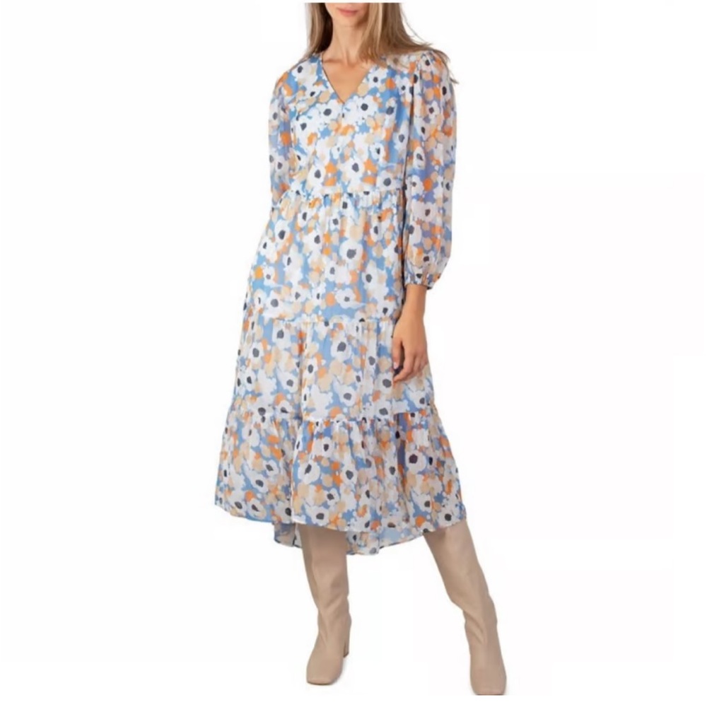 [Joie] Long Sleeve Printed Maxi Dress - NWT